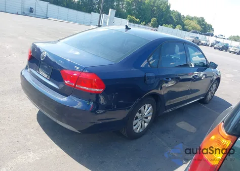 2014 Volkswagen Passat 1.8T Wolfsburg Edition from USA, damaged, VIN 1VWAT7A35EC077155